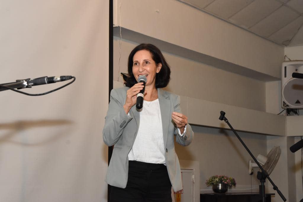 ראש המועצה אושרת גני גונן בערב ההוקרה למתנדבי היישוב מתן