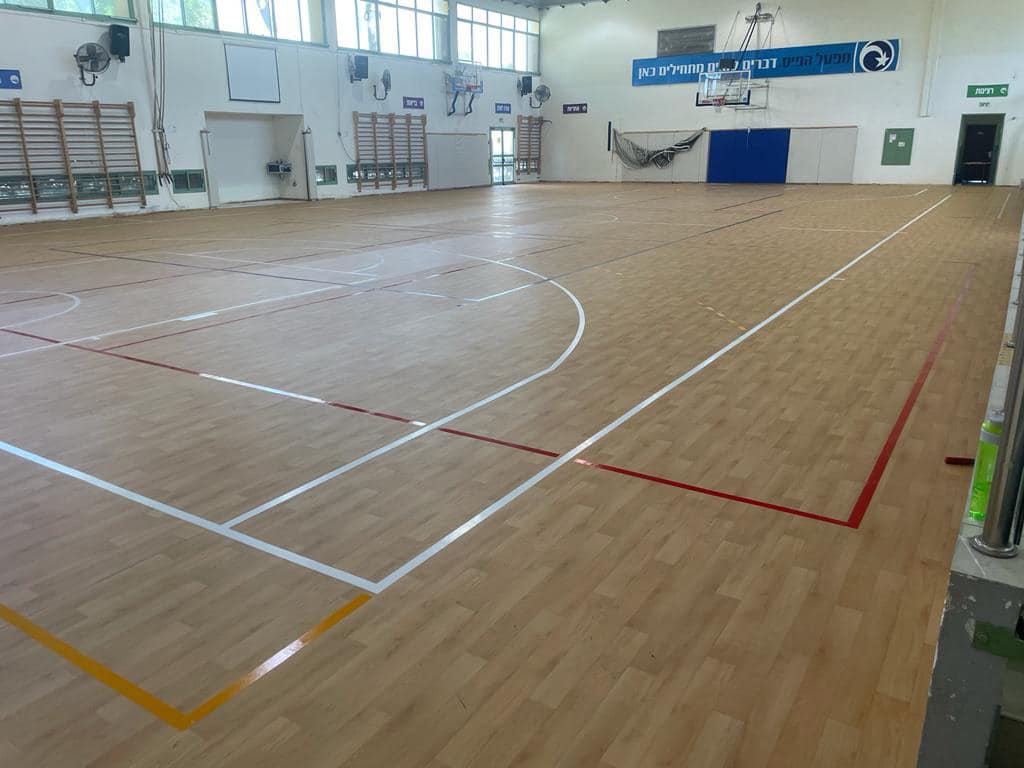 אולם הספורט המחודש בבית חינוך ירקון בדרום השרון