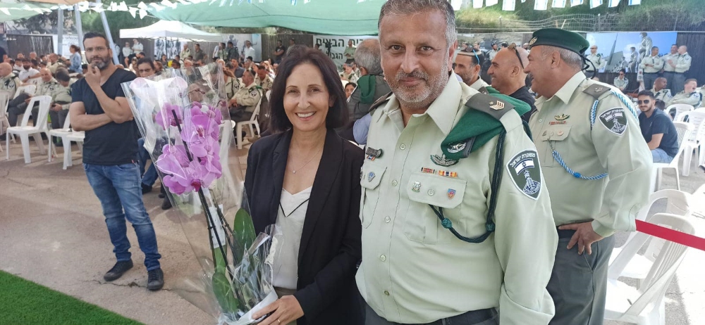 משק המועצה שמשון חיים עם ראש המועצה אושרת גני גונן