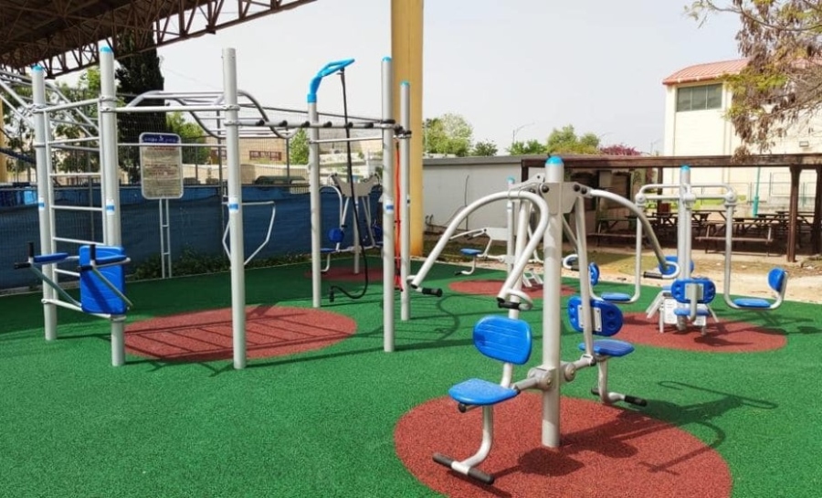 מתקני ספורט חדשים בבית חינוך ירקון