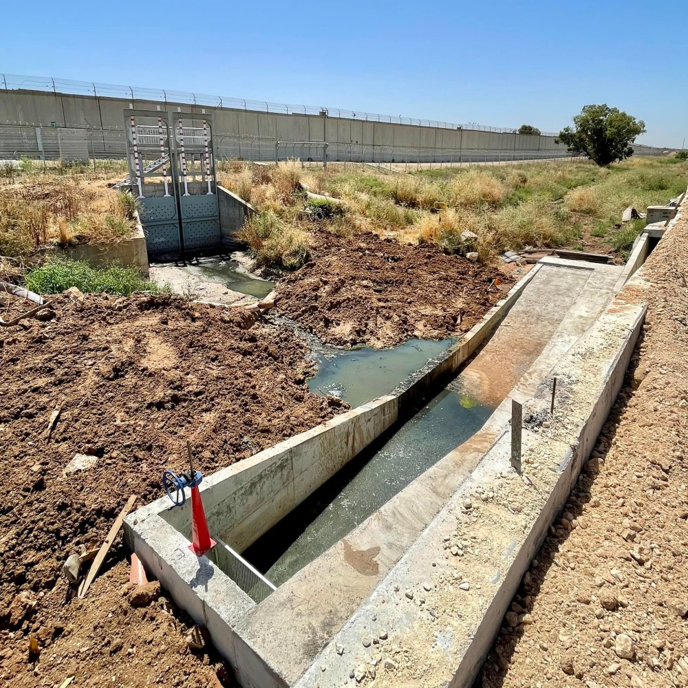 מתקני תפיסת הביוב החדשים בשטח המועצה