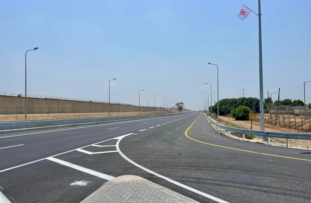 קטע בכביש 444 העובר שדרוג 