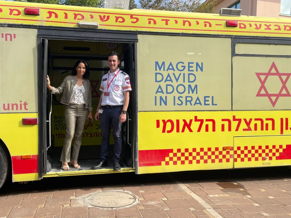 ראש המועצה אושרת גני גונן במהלך הכנס הלאומי להיערכות והתמודדות עם מצבי חירום שנערך בדרום השרון