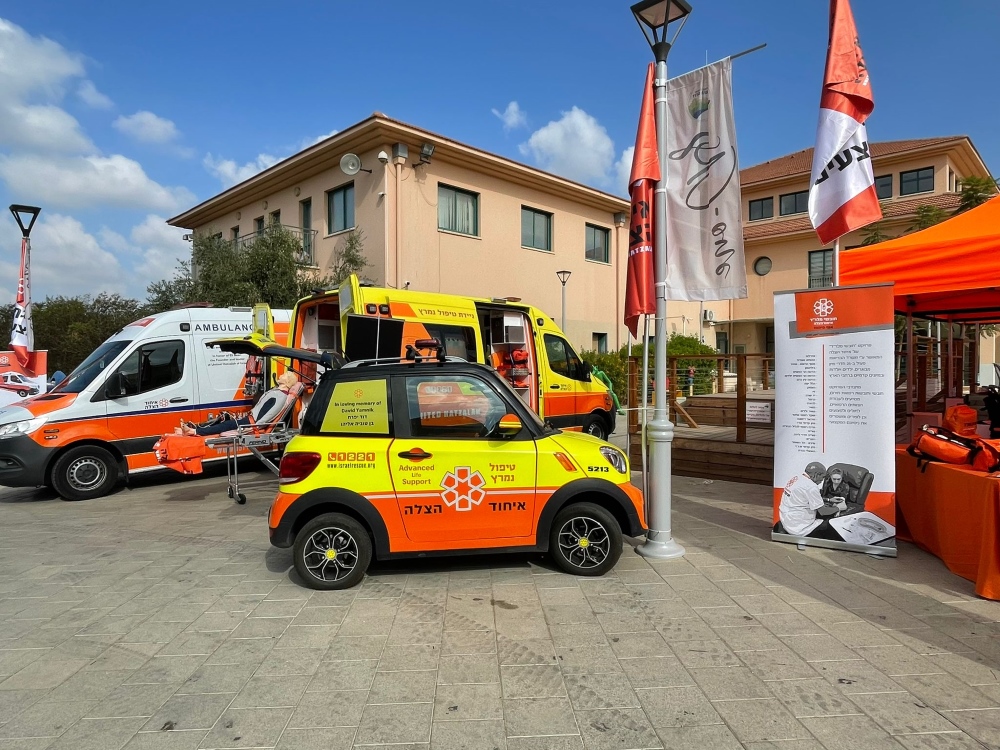 תצוגת רכבי חירום בכנס הלאומי להיערכות והתמודדות עם מצבי חירום שנערך בדרום השרון