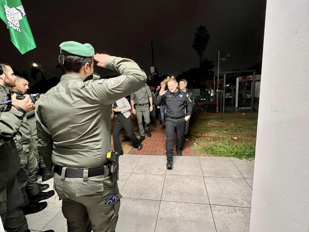 חונכים  בסיס המשמר הלאומי הראשון בישראל בדרום השרון