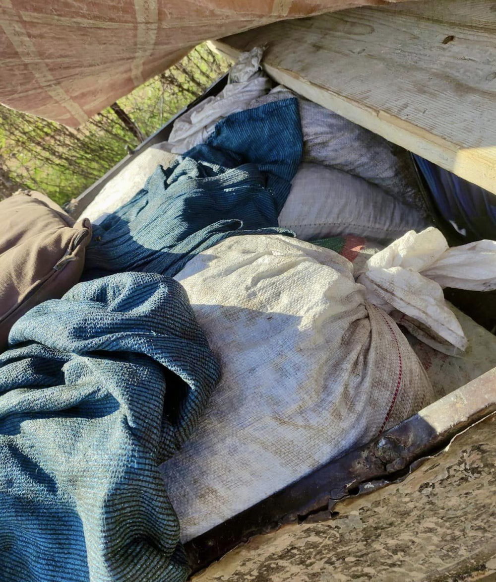 שקי זיתים שנגנבו משטחי שדי חמד