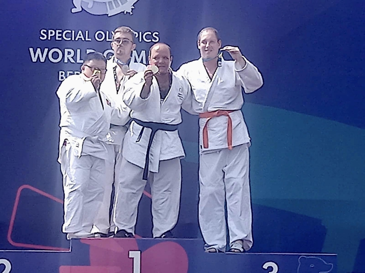 תמונות מתוך תחרות ספיישל אולימפית - מדליית זהב לג׳ודוקא לבב ברקן מרמות השבים