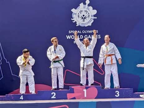 תמונות מתוך תחרות ספיישל אולימפית - מדליית זהב לג׳ודוקא לבב ברקן מרמות השבים