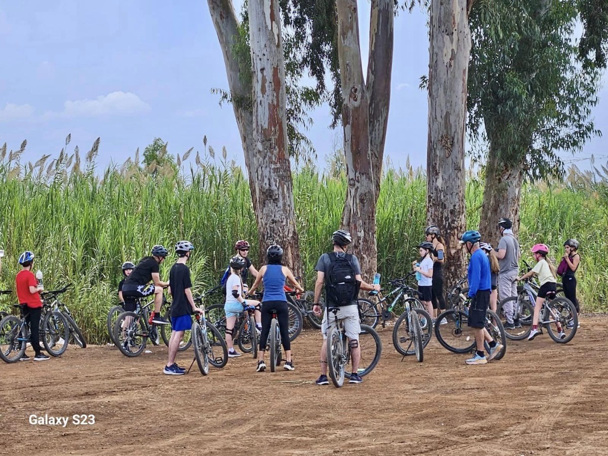 תמונות מטיול האופנים בירקון