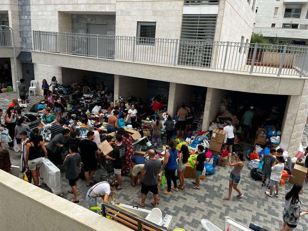 תושבי צור יצחק מסייעים לתושבי הדרום