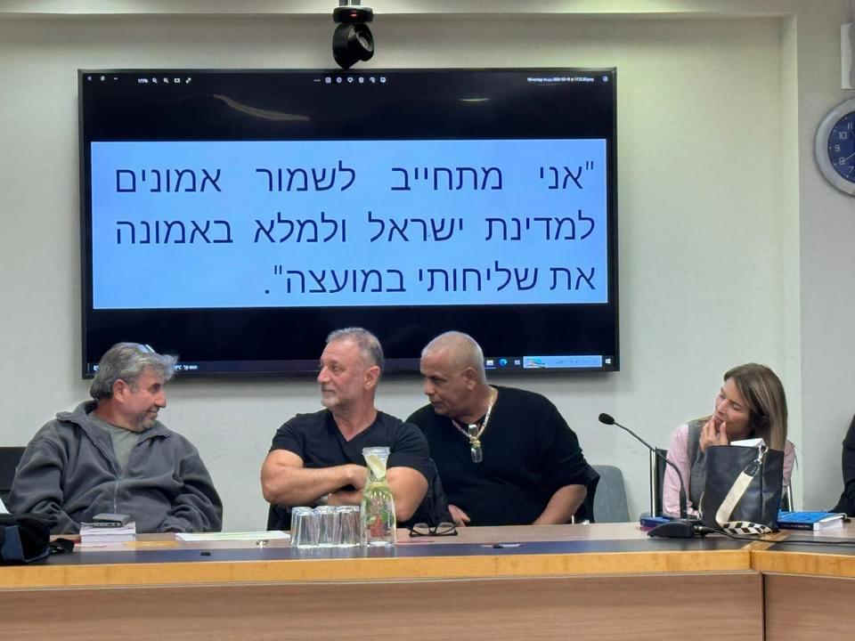 תמונה ממליאת המועצה הראשונה