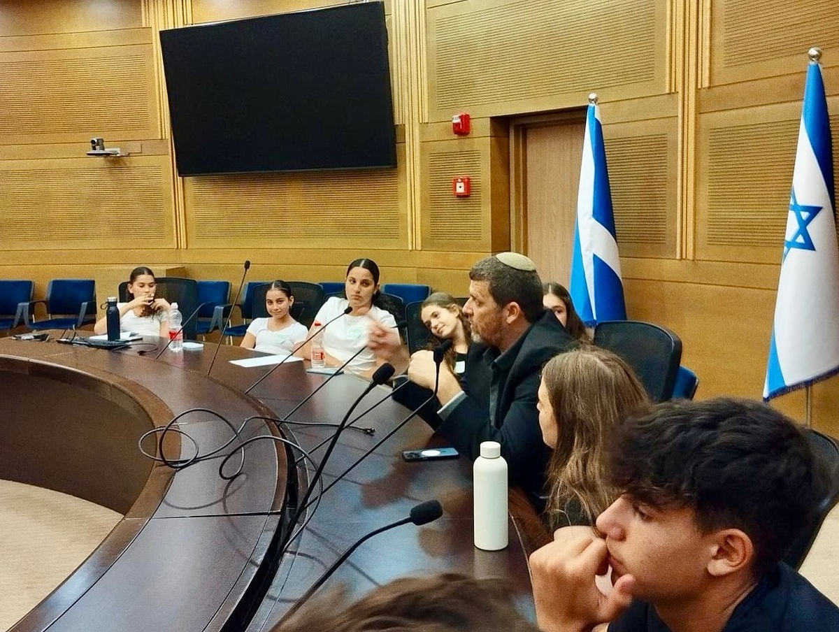 ​​​​​​​תמונות מביקור תלמידי חטיבת הנעורים בכנסת ישראל
