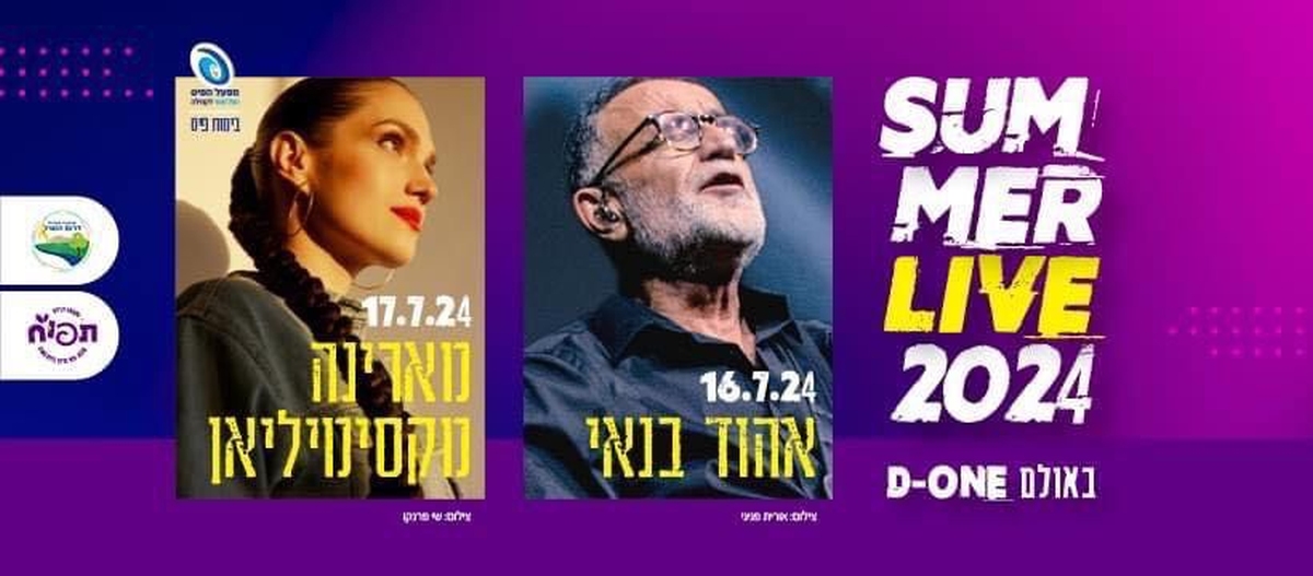 מודעה גרפית - אתם בחרתם את מופעי הקיץ