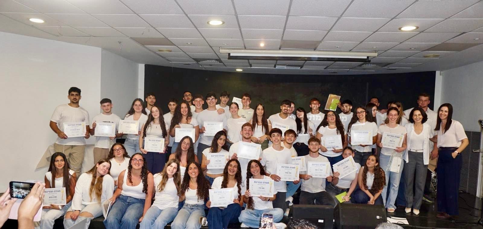 תמונות מטקס ההצדעה עבור מתנדבי המועצה